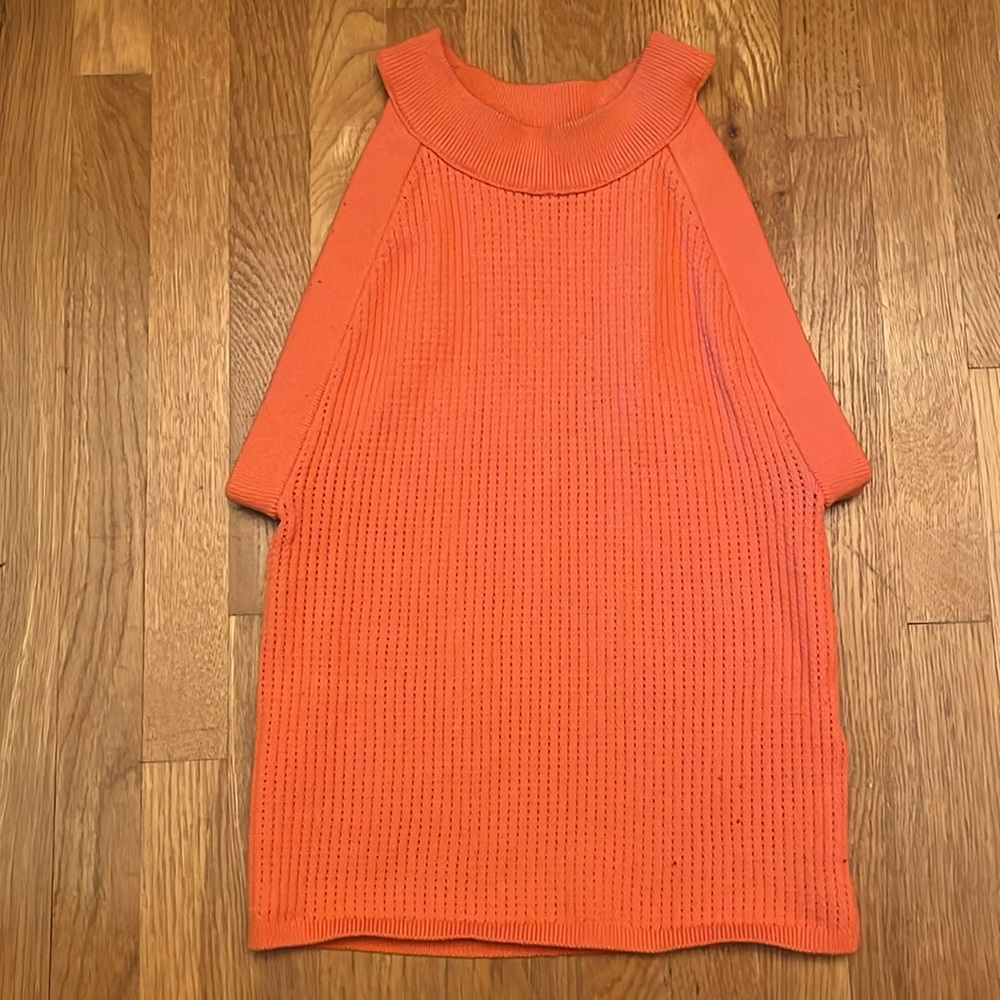 Aritzia Babaton Sculpt Knit Orange Top